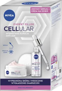 Nivea, zestaw, Duo Expert Filler, krem na dzień + serum