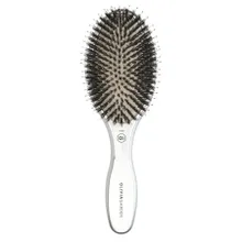 Olivia Garden, Expert Care Oval, szczotka z włosów z dzika z jonizacją, silver