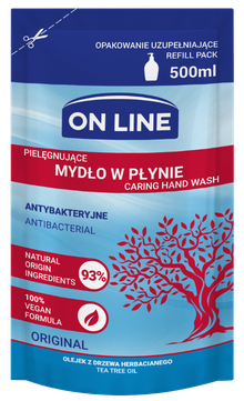 On line, mydło antybakteryjne, uzupełnienie, 500 ml