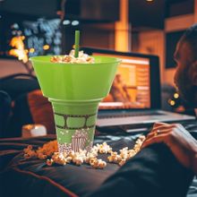 Orion, kubek z miską na popcorn, zielony, 500 ml