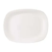 Orion, półmisek szklany, biały prostokątny, 28-21 cm