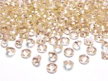 PartyDeco, diamentowe konfetti, złoty, 12 mm, 100 szt.