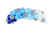 PartyDeco, girlanda balonowa, niebieska, 200 cm, 60 szt.