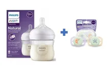 Philips Avent, Responsywne Butelki Natural, butelka, 125 ml + smoczek, 0-2m