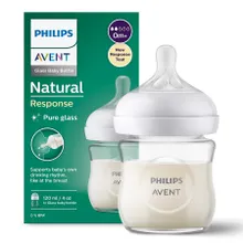 Philips Avent, Responsywne Butelki Natural, szklana butelka, 120 ml