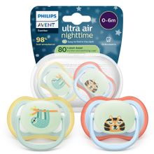 Philips Avent, Ultra Air, smoczek ortodontyczny, 0-6 m, 2 szt.