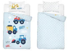 Plac budowy, 2-częściowy komplet pościeli, 100-135 cm