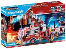 Playmobil, City Action, Wóz strażacki: US Tower Ladder, 70935