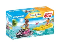 Playmobil, Family Fun, Starter Pack Skuter wodny z bananową łodzią, 70906
