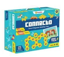 Playshifu, Connecto, magnetyczne klocki edukacyjne, 15 elementów