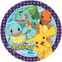 Pokemon, Pikachu, talerzyki, 8 szt., 23 cm