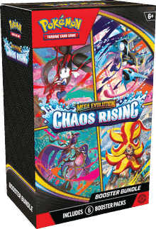 Pokemon TCG: Mega Evolution, Chaos Rising, Booster Bundle, gra karciana, dodatek