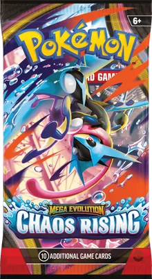 Pokemon TCG: Mega Evolution, Chaos Rising, Booster, gra karciana, dodatek