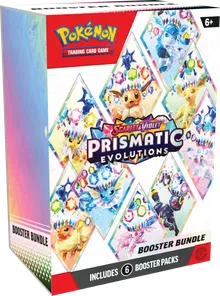 Pokemon TCG: Scarlet & Violet, Prismatic Evolutions, Booster Bundle, gra karciana, dodatek, 6 szt.