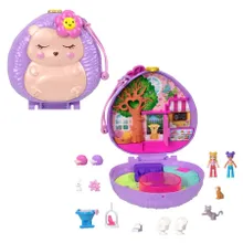 Polly Pocket, Kawiarenka jeżyka, kompaktowy zestaw do zabawy z figurkami i akcesoriami