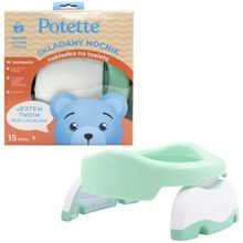 Potette Plus, nocnik dla dziecka i nakładka na toaletę, miętowo-biały