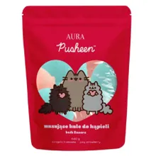 Pusheen, Bath Fizzers, musujące kule do kąpieli, Soczysta Truskawka, 6-50g