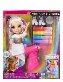 Rainbow High, Air Brush & Create, lalka modowa, Purple Eyes