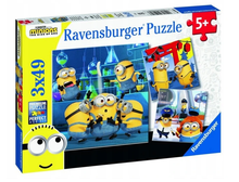Ravensburger, Minionki, puzzle, 3-49 elementów