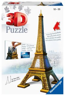 Ravensburger, Wieża Eiffla, puzzle 3D, 216 elementów