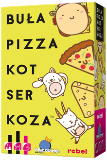 Rebel, Buła, Pizza, Kot, Ser, Koza, gra towarzyska