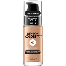 Revlon, ColorStay, podkład do cery mieszanej i tłustej z formułą SoftFlex, 320 True Beige, 30 ml