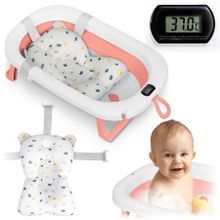 Ricokids, RK-287, wanienka składana z termometrem i wkładką, biało-różowa