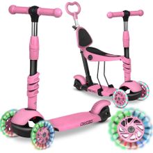 Ricokids, Todi, hulajnoga 3-kołowa, różowa