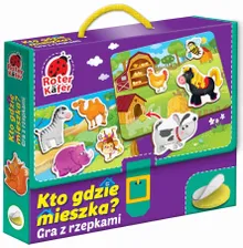 Roter Kafer, Kto gdzie mieszka? Gra z rzepami, edukacyjna gra dla najmłodszych