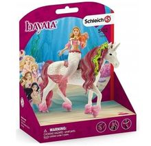 Schleich, Bayala, Syrena Feya na podwodnym jednorożcu, figurka, 70593