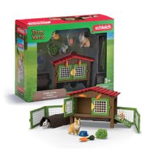 Schleich, Farm World, Klatka dla królików, zestaw, 42728
