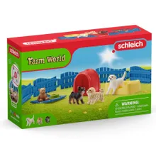 Schleich, Farm World, Szczeniak z posłaniem, zestaw, 42480