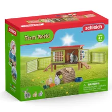 Schleich, Farm World, Zagroda dla królików, zestaw, 42420