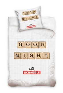 Scrabble, 2-częściowy komplet pościeli, 160-200 cm