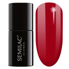Semilac, lakier hybrydowy 027 intense red