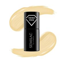 Semilac, lakier hybrydowy, Fiori 589 Yellow petunia, Hema Free, 7ml