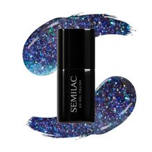 Semilac, lakier hybrydowy, virtual blue, 826, 7 ml
