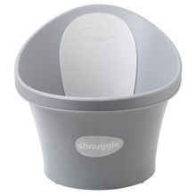Shnuggle, Baby Pebble, wanienka dla niemowlaka z odpływem, Grey