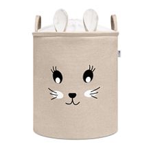 Sipo, kosz na zabawki XXL, wersja premium, zamykany na ściągacz, Królik