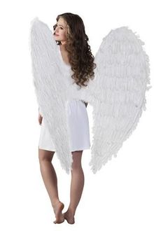 Skrzydła anioła, białe, 120 cm
