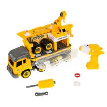 Smiki, ciężarówka transportowa z dźwiękiem, śrubokręt, zestaw