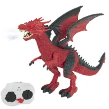 Smiki, Fire Dragon, Smok, zdalnie sterowana figurka interaktywna z parą, czerwona