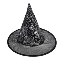 Smiki, kapelusz czarownicy, czarny, pajęczyny