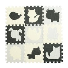 Smiki, kontrastowa mata piankowa, zwierzęta, 9 elementów