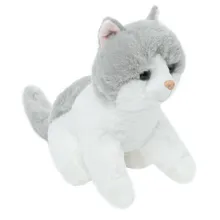 Smiki, Kotek, maskotka, biało-szara, 22 cm