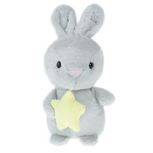 Smiki, Króliczek z gwiazdką, maskotka, szara, 25 cm