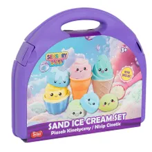Smiki, Lody, piasek kinetyczny, masa plastyczna w walizce