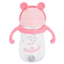 Smiki, Very Bunny, bidon ze słomką, kotek, różowy, 280 ml