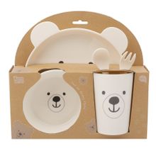 Smiki, Very Bunny, Miś, zestaw naczyń plastikowych