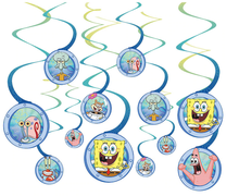 Sponge Bob, zawieszki świderki, 6 szt.